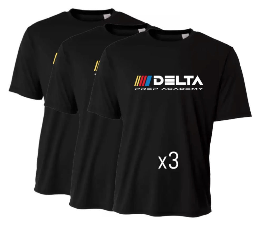 DELTA Prep PE Dri Fit Shirt 3-Pack