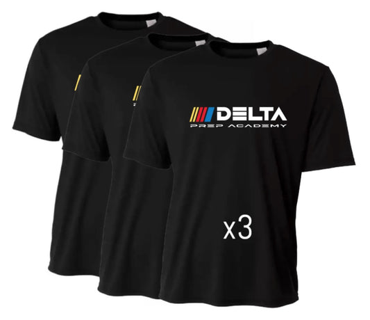 DELTA Prep PE Dri Fit Shirt 3-Pack